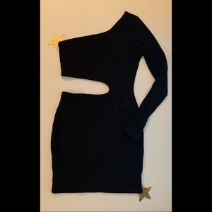 Black One Shoulder Bodycon Dress 🖤